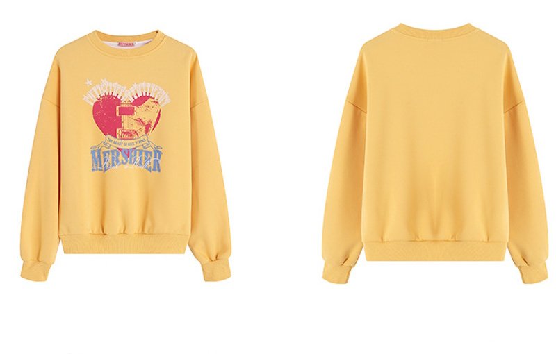 画像7: HERSHIER letter logo round neck Sweatshirt  ユニセックス男女兼用HERSHIERレターロゴラウンドネックスウェットスウェット (7)