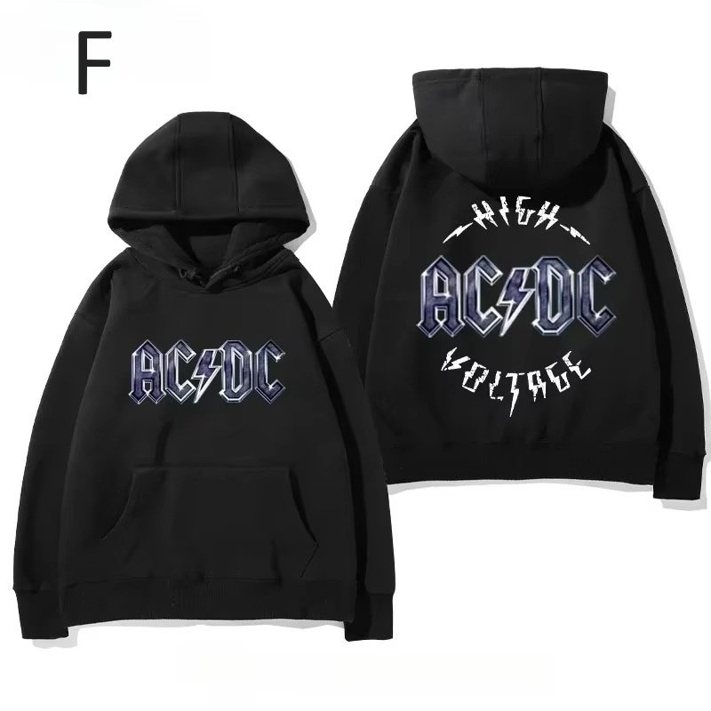 画像7: ACDC Rock Band Print  Long sleeves Hoodie 　ACDCロックバンド プリントフーディ  パーカー  (7)
