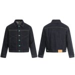画像3: Turquoise button point denim jacket blouson ユニセックス 男女兼用ターコイズボタンポイントデニムGジャンジャケット ブルゾン (3)