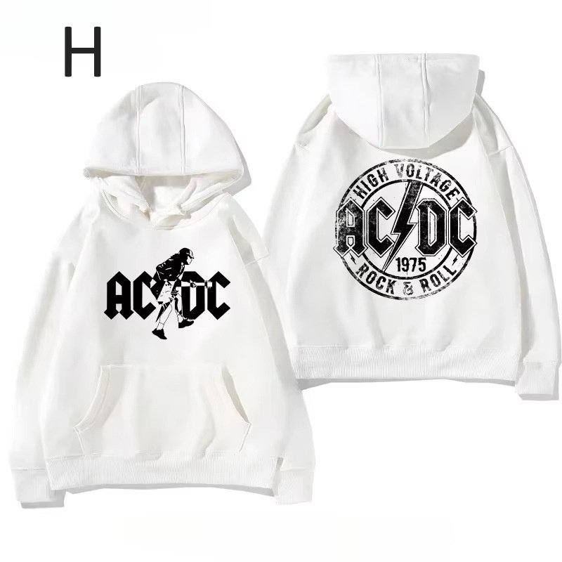 画像9: ACDC Rock Band Print  Long sleeves Hoodie 　ACDCロックバンド プリントフーディ  パーカー  (9)
