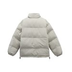 画像5: Street Style Letter Print Stand Collar Zip Up Down Jacket Coat blouson ユニセックス 男女兼用ストリートスタイルレタープリントスタンドカラージップアップダウンジャケットコートブルゾン (5)