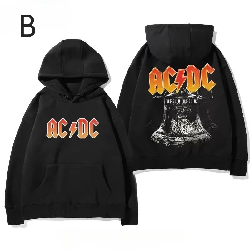 画像3: ACDC Rock Band Print  Long sleeves Hoodie 　ACDCロックバンド プリントフーディ  パーカー  (3)