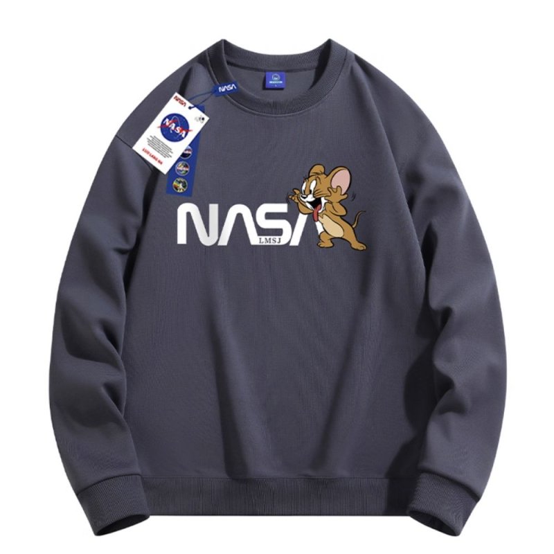 画像5: Unisex Tom and Jerry Jerry x Nasa print Sweat shirts ユニセックス 男女兼用トムとジェリージェリー×ナサ プリント スウェット トレーナー (5)