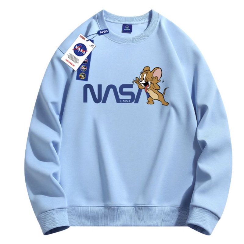 画像10: Unisex Tom and Jerry Jerry x Nasa print Sweat shirts ユニセックス 男女兼用トムとジェリージェリー×ナサ プリント スウェット トレーナー (10)