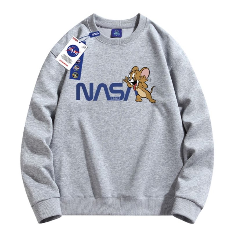 画像8: Unisex Tom and Jerry Jerry x Nasa print Sweat shirts ユニセックス 男女兼用トムとジェリージェリー×ナサ プリント スウェット トレーナー (8)