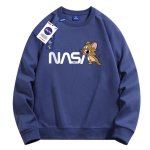 画像4: Unisex Tom and Jerry Jerry x Nasa print Sweat shirts ユニセックス 男女兼用トムとジェリージェリー×ナサ プリント スウェット トレーナー (4)
