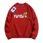 画像2: Unisex Tom and Jerry Jerry x Nasa print Sweat shirts ユニセックス 男女兼用トムとジェリージェリー×ナサ プリント スウェット トレーナー (2)