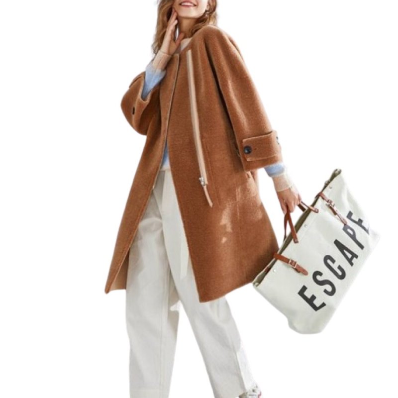 画像1:  sheepfur reversible sheared coat　シープスキンリバーシブルロング コート (1)