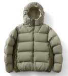 画像1: Warm Fluffy Hat with Padded Down Jacket coat blouson ユニセックス 男女兼用ふわふわフーディフードジップアップダウンコートブルゾン (1)