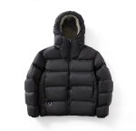 画像2: Warm Fluffy Hat with Padded Down Jacket coat blouson ユニセックス 男女兼用ふわふわフーディフードジップアップダウンコートブルゾン (2)