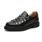 画像1: Lace-up Monolith Derby Shoes slip-on loafers   厚底レースアップモノリスワークダービースリッポンローファーシューズ (1)