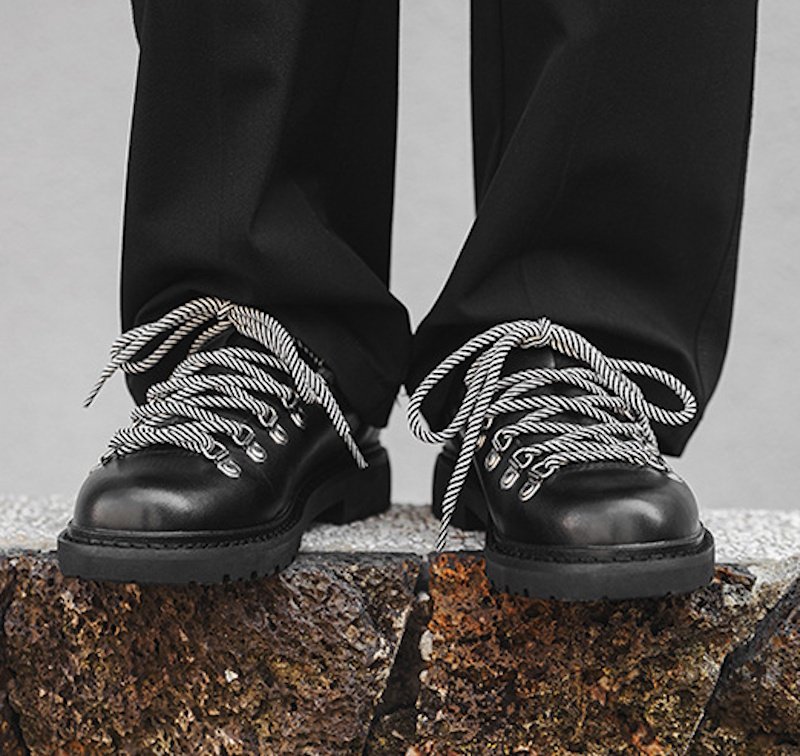 画像7: Lace-up Monolith Derby Shoes slip-on loafers   厚底レースアップモノリスワークダービースリッポンローファーシューズ (7)