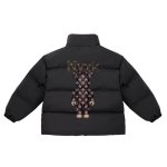 画像1: Back print Monogram Bear brick Down jacket blouson Stand Collar ユニセックス 男女兼用 モノグラム ベアブリック ダウンジャケット ジャンパー バックプリント 背面プリント (1)