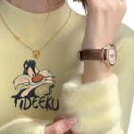 画像6: Women's Sylvester Cat Turtleneck Hi neck Ribbed knit Sweater pullover Looney Tunes シルベスター・キャット タートルネック ハイネック リブセータープルオーバー ルーニー・テューンズ  (6)