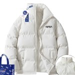 画像5: 25 Paisley Reversible 2Way NASA Down jacket blouson ユニセックス男女兼用  ペイズリー柄 バンダナ柄 ナサ ダウンジャケット ジャンパー (5)