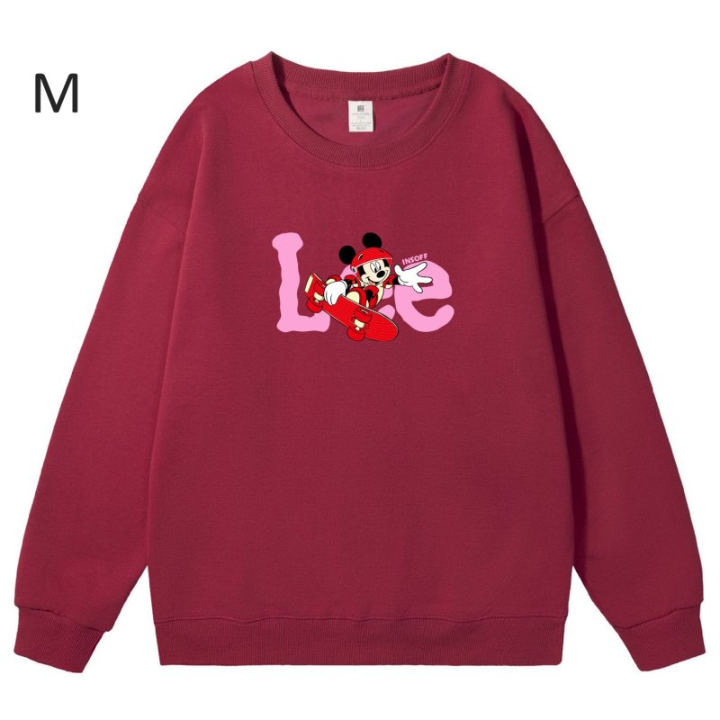 画像13: Unisex Mickey Mouse x Skateboard Crew Neck Sweat shirts ユニセックス 男女兼用ミッキーマウス×スケートボードプリント スウェット トレーナー (13)