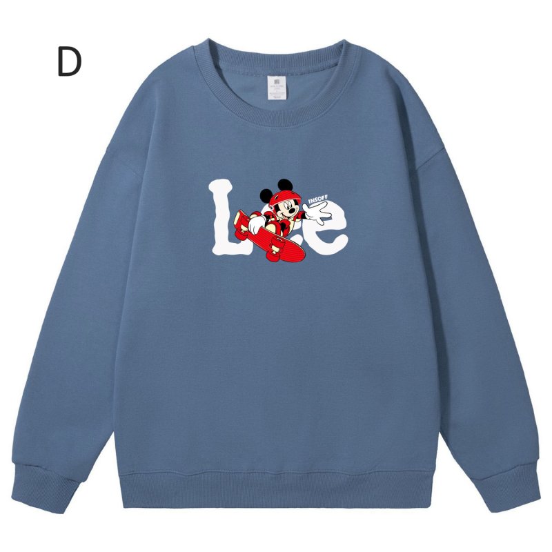 画像4: Unisex Mickey Mouse x Skateboard Crew Neck Sweat shirts ユニセックス 男女兼用ミッキーマウス×スケートボードプリント スウェット トレーナー (4)