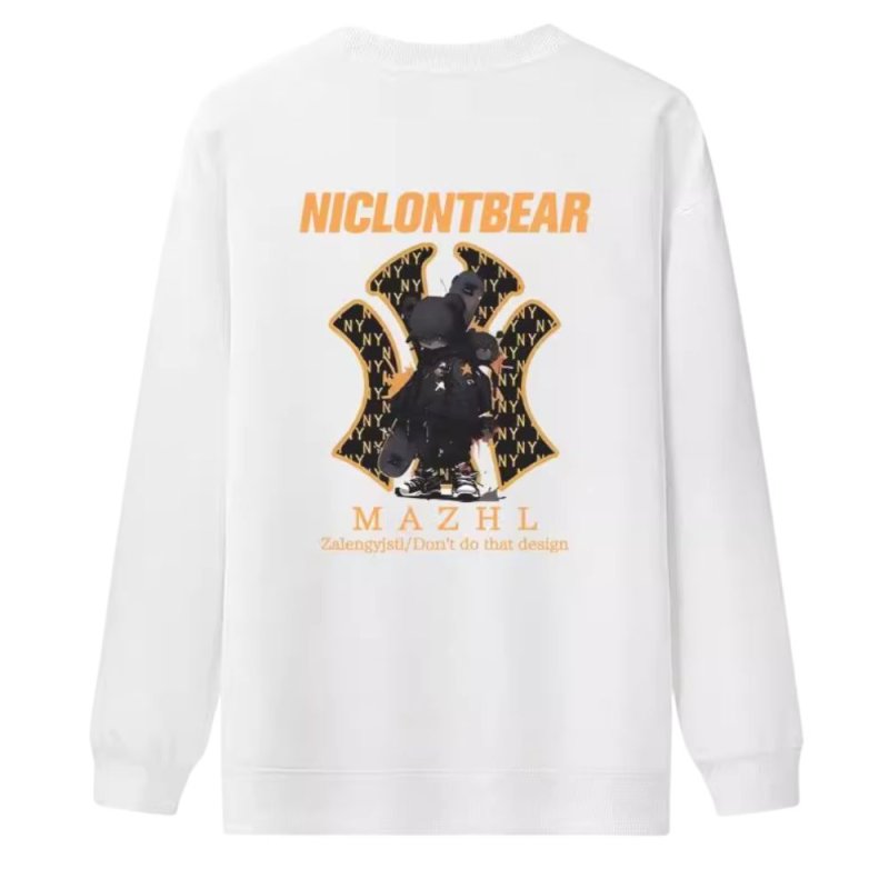 画像1: Unisex NY x Bearbrick kaws Bear Sweat shirts ユニセックス 男女兼用NY×ベアブリックカウズベア プリント スウェット トレーナー (1)
