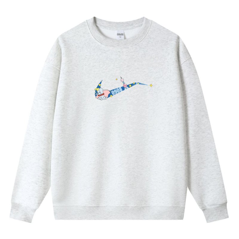 画像5: Unisex Broken Swoosh x Dumbo Crew Neck Sweat shirts ユニセックス 男女兼用ブロークンスウォッシュ×象のダンボプリント スウェット トレーナー (5)