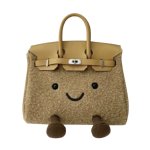 画像2: BK Smile Felt Tote Bag BK M スマイル フェルト モコモコ トート ぬいぐるみ バッグ (2)