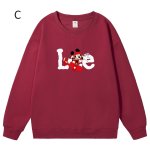 画像3: Unisex Mickey Mouse x Skateboard Crew Neck Sweat shirts ユニセックス 男女兼用ミッキーマウス×スケートボードプリント スウェット トレーナー (3)