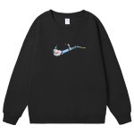 画像2: Unisex Broken Swoosh x Dumbo Crew Neck Sweat shirts ユニセックス 男女兼用ブロークンスウォッシュ×象のダンボプリント スウェット トレーナー (2)