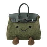 画像5: BK Smile Felt Tote Bag BK M スマイル フェルト モコモコ トート ぬいぐるみ バッグ (5)
