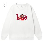 画像2: Unisex Mickey Mouse x Skateboard Crew Neck Sweat shirts ユニセックス 男女兼用ミッキーマウス×スケートボードプリント スウェット トレーナー (2)