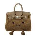 画像3: BK Smile Felt Tote Bag BK M スマイル フェルト モコモコ トート ぬいぐるみ バッグ (3)