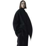 画像3: Shawl collar cashmere and wool blend double-breasted wool coat with a relaxed fit ショールカラー カシミア ウール ブレンド ダブルブレストウールコート ゆったりとしたフィット感 (3)