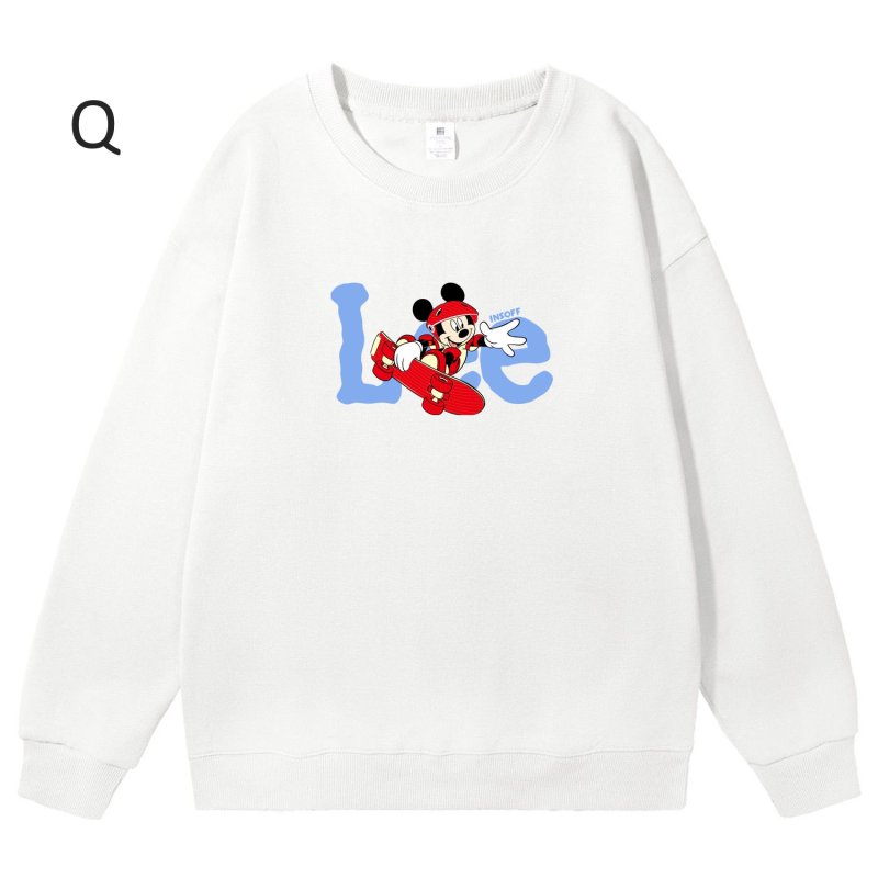 画像17: Unisex Mickey Mouse x Skateboard Crew Neck Sweat shirts ユニセックス 男女兼用ミッキーマウス×スケートボードプリント スウェット トレーナー (17)
