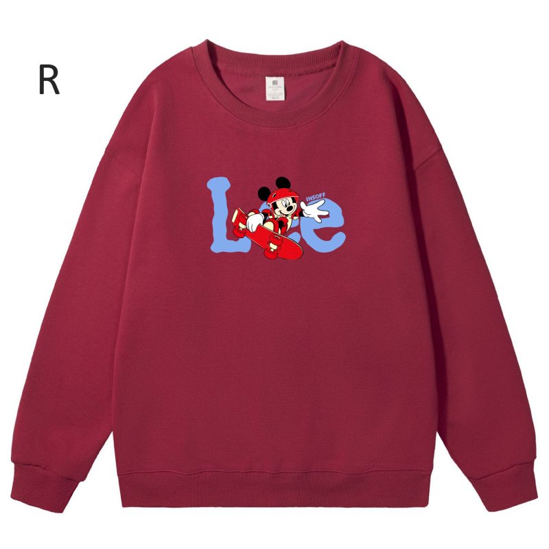 画像18: Unisex Mickey Mouse x Skateboard Crew Neck Sweat shirts ユニセックス 男女兼用ミッキーマウス×スケートボードプリント スウェット トレーナー (18)