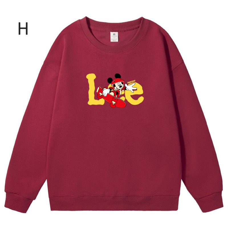 画像8: Unisex Mickey Mouse x Skateboard Crew Neck Sweat shirts ユニセックス 男女兼用ミッキーマウス×スケートボードプリント スウェット トレーナー (8)