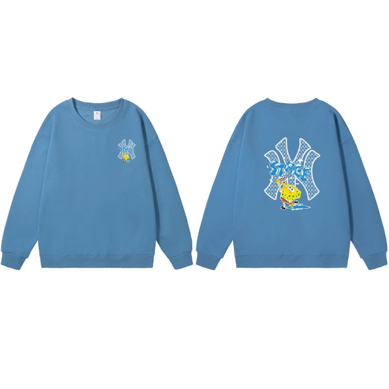 画像4: Unisex NY x SpongeBob Crew Neck Sweat shirts ユニセックス 男女兼用NY×スポンジボブプリント スウェット トレーナー (4)