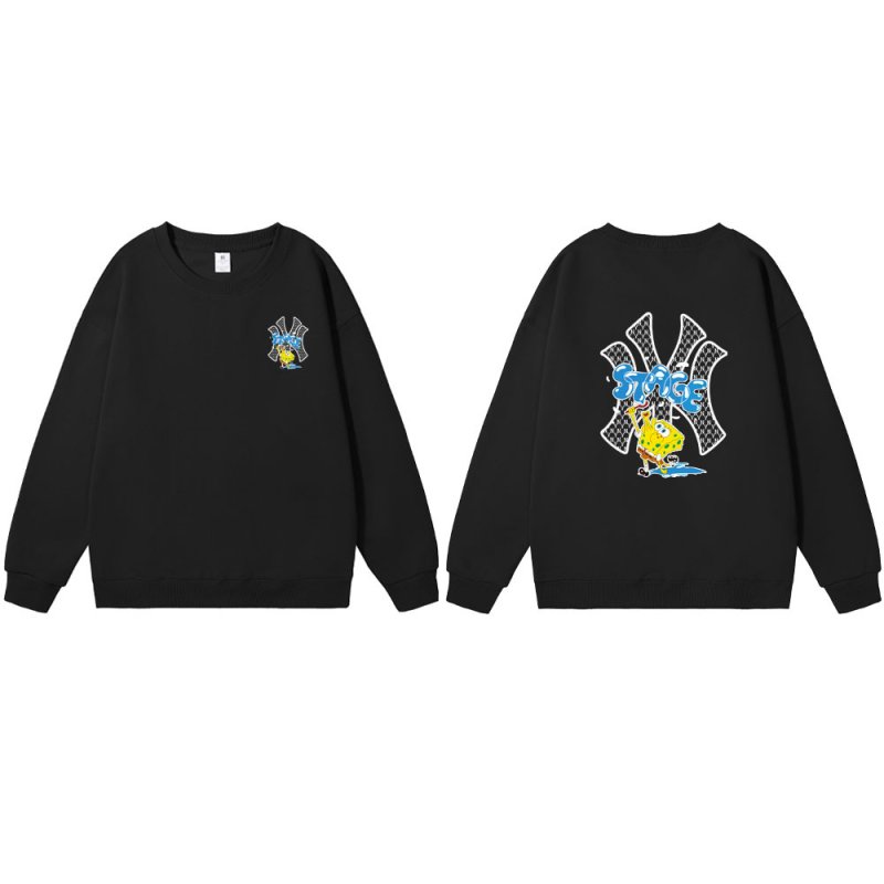 画像2: Unisex NY x SpongeBob Crew Neck Sweat shirts ユニセックス 男女兼用NY×スポンジボブプリント スウェット トレーナー (2)