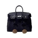 画像6: BK Smile Fur Tote Bag BK M スマイル ファー モコモコ トート ぬいぐるみ バッグ (6)