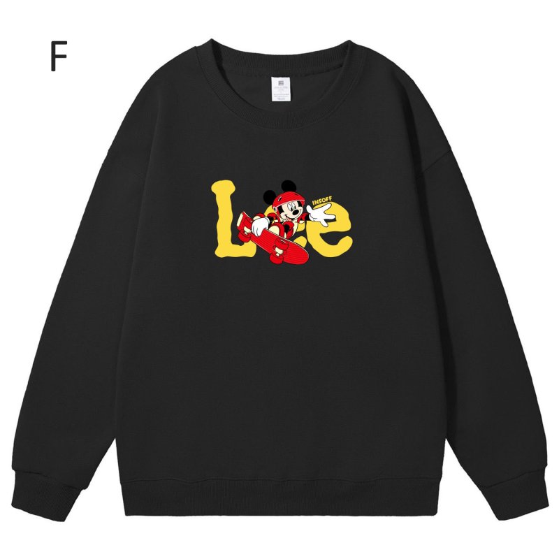 画像6: Unisex Mickey Mouse x Skateboard Crew Neck Sweat shirts ユニセックス 男女兼用ミッキーマウス×スケートボードプリント スウェット トレーナー (6)