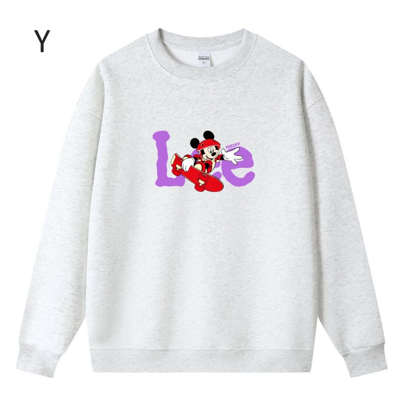 画像25: Unisex Mickey Mouse x Skateboard Crew Neck Sweat shirts ユニセックス 男女兼用ミッキーマウス×スケートボードプリント スウェット トレーナー (25)