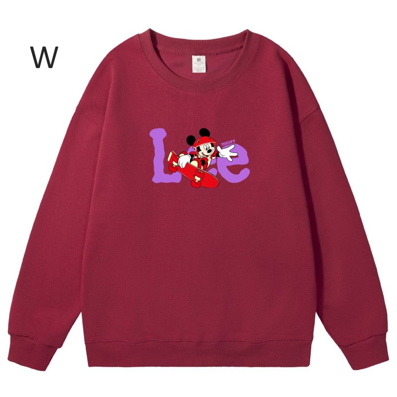 画像23: Unisex Mickey Mouse x Skateboard Crew Neck Sweat shirts ユニセックス 男女兼用ミッキーマウス×スケートボードプリント スウェット トレーナー (23)