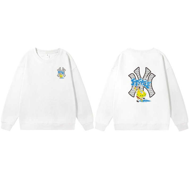 画像1: Unisex NY x SpongeBob Crew Neck Sweat shirts ユニセックス 男女兼用NY×スポンジボブプリント スウェット トレーナー (1)