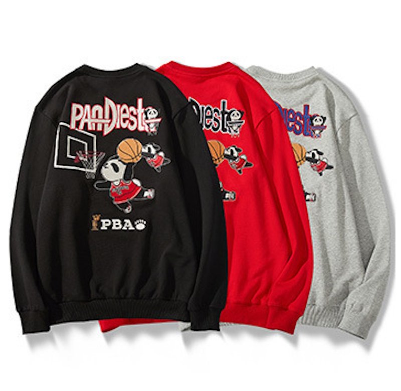 画像8: Unisex  Panda East Trendy Round Neck Sweatshirt 男女兼用パンダイースト スウェット プルオーバー トレーナー (8)