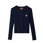 画像3: CALL ME BABY  Heart Logo Cable Cardigan ハート ロゴ ケーブルカーディガン 長袖セーター  (3)