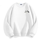 画像4: Unisex One Point Panda Print Round Neck Sweatshirt 男女兼用 ワンポイントパンダプリント スウェット プルオーバー トレーナー (4)