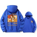 画像9: Tom & Jerry Angry Jerry & Mischievous Tom Print Long sleeves Hoodie 　トム&ジェリー 怒りのジェリー＆いたずらトムプリントフーディ  パーカー バンド (9)