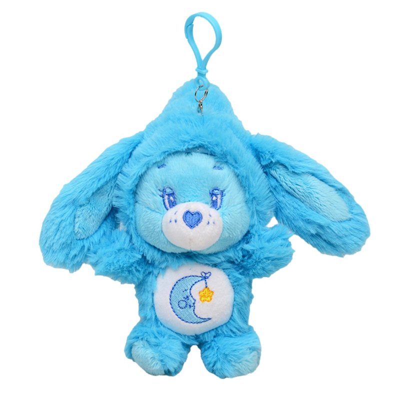 画像3: Care Bears Rabbit Charm カラフル ケアベア  フェイクファーぬいぐるみ マスコットチャーム キーリング (3)