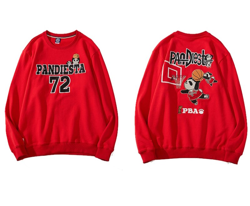 画像1: Unisex  Panda East Trendy Round Neck Sweatshirt 男女兼用パンダイースト スウェット プルオーバー トレーナー (1)