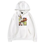 画像2: Bugs Bunny & Looney Tunes Tweety hoodie sweatユニセックス 男女兼用バックスバニー＆ルーニー・テューンズ ボックス プリント スウェットパーカー (2)