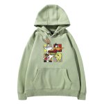 画像13: Bugs Bunny & Looney Tunes Tweety hoodie sweatユニセックス 男女兼用バックスバニー＆ルーニー・テューンズ ボックス プリント スウェットパーカー (13)