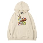 画像9: Bugs Bunny & Looney Tunes Tweety hoodie sweatユニセックス 男女兼用バックスバニー＆ルーニー・テューンズ ボックス プリント スウェットパーカー (9)