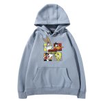 画像8: Bugs Bunny & Looney Tunes Tweety hoodie sweatユニセックス 男女兼用バックスバニー＆ルーニー・テューンズ ボックス プリント スウェットパーカー (8)